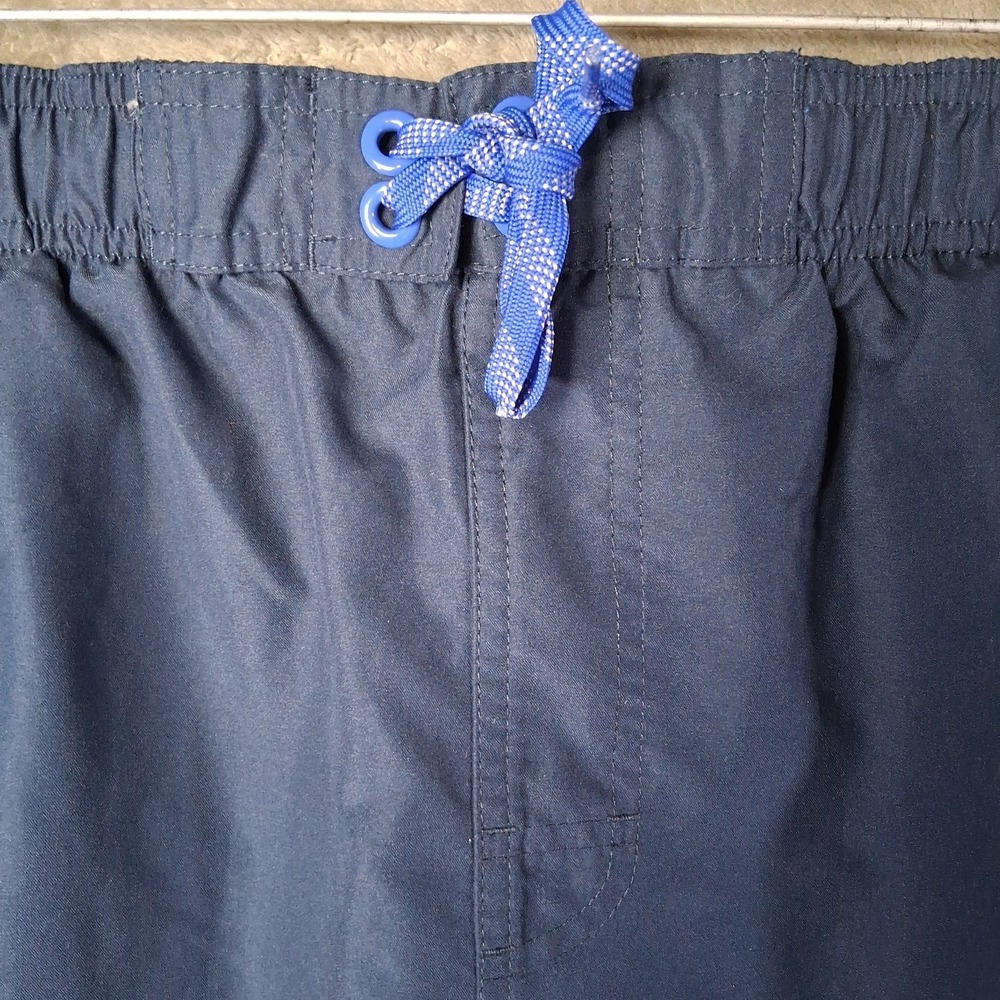 Nike Volley Swim Shorts Men Size Large X 8.5 Blue Drawstring Pockets Mesh Lined - Picture 3 of 7